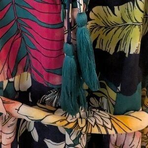 Flying Tomato Multicolor Tropical Maxi Pantsuit Romper Size M